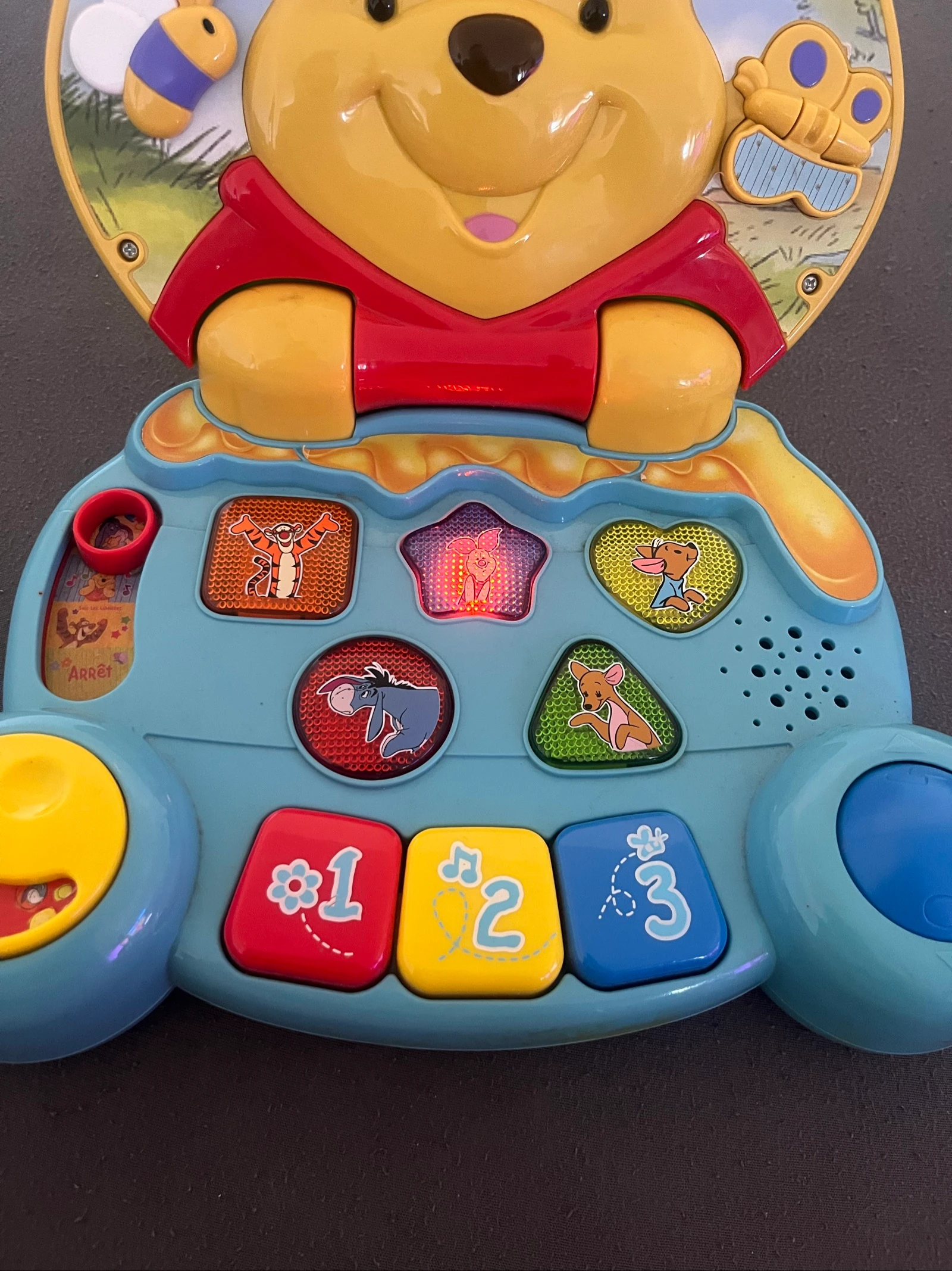 VTech Winnie l’Ourson Mon Petit Ordi Parlant 🎵| Brinquedo educativo para bebê – photo 5